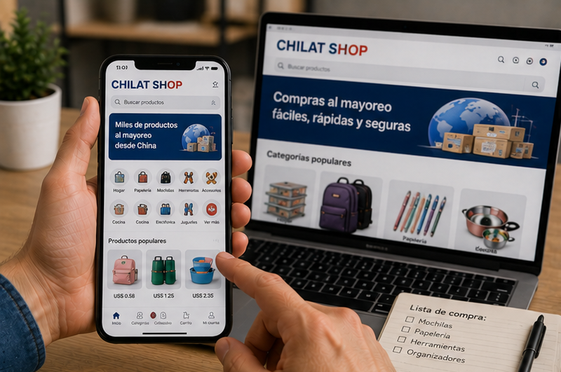 Cómo comprar productos chinos al mayoreo con la app Chilat Shop