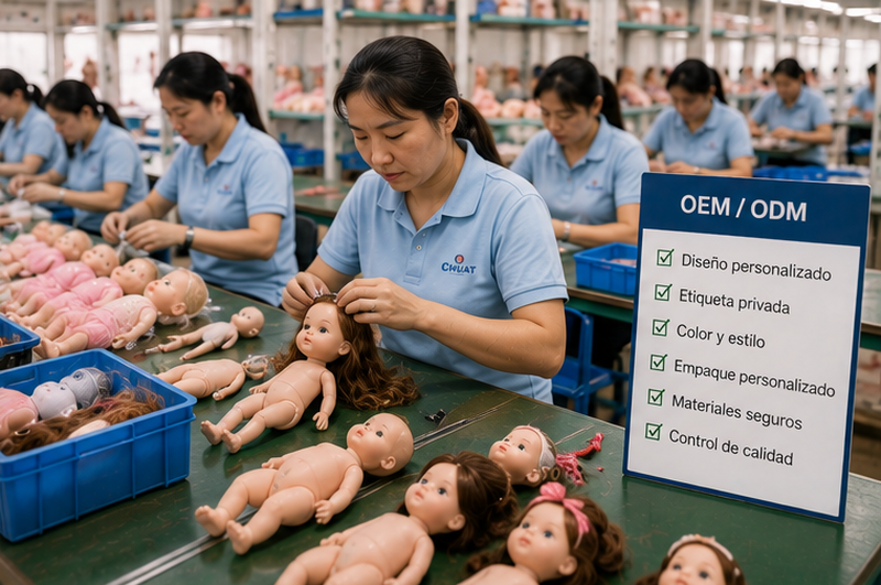 Proveedores de muñecas de China en 2026: fabricantes, precios, MOQ, OEM y guía de importación