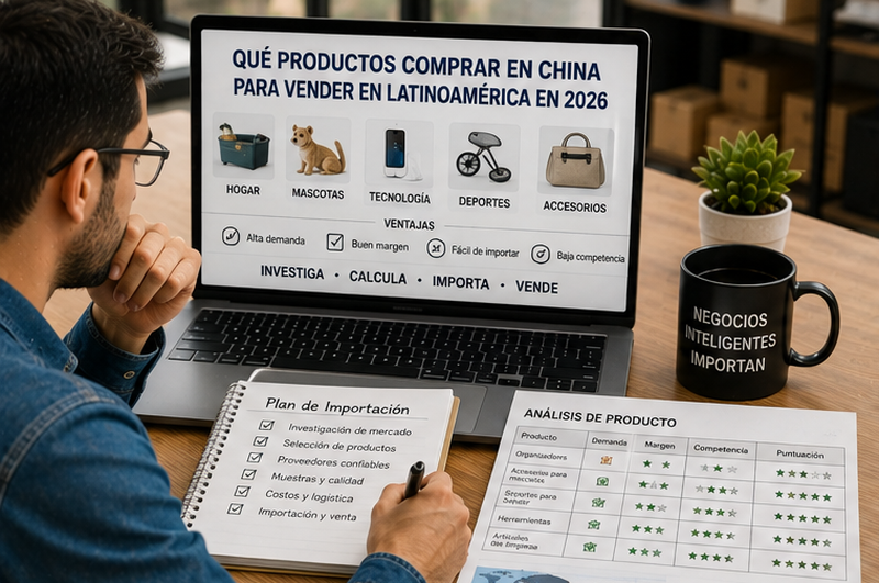 Qué productos comprar en China para vender en Latinoamérica en 2026: 15 categorías con potencial