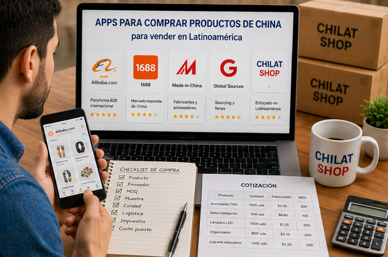 App para comprar productos de China para vender en Latinoamérica en 2026